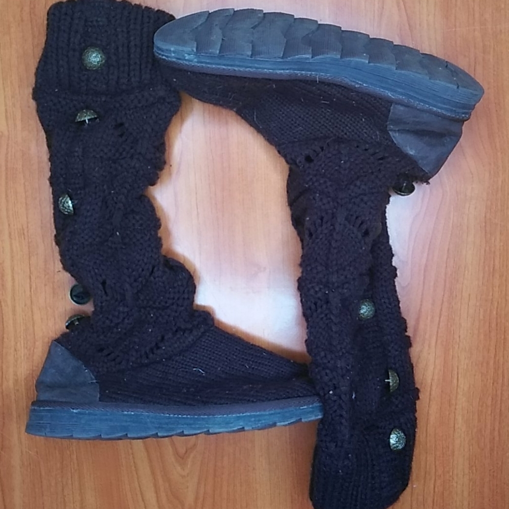 Muk Luks Brown Slipper Boots Size 9 (9)